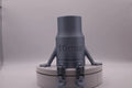 Gray cylindrical object with '10mm' marking on a white background