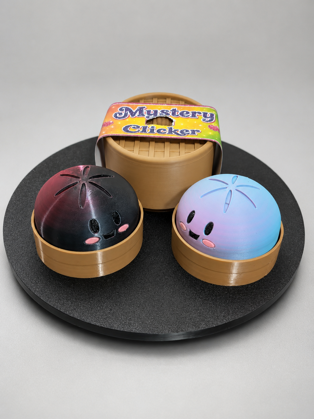 Mystery Clicker Keychain | 3D Printed Fidget Toy with Ball Chain by LNH Prints