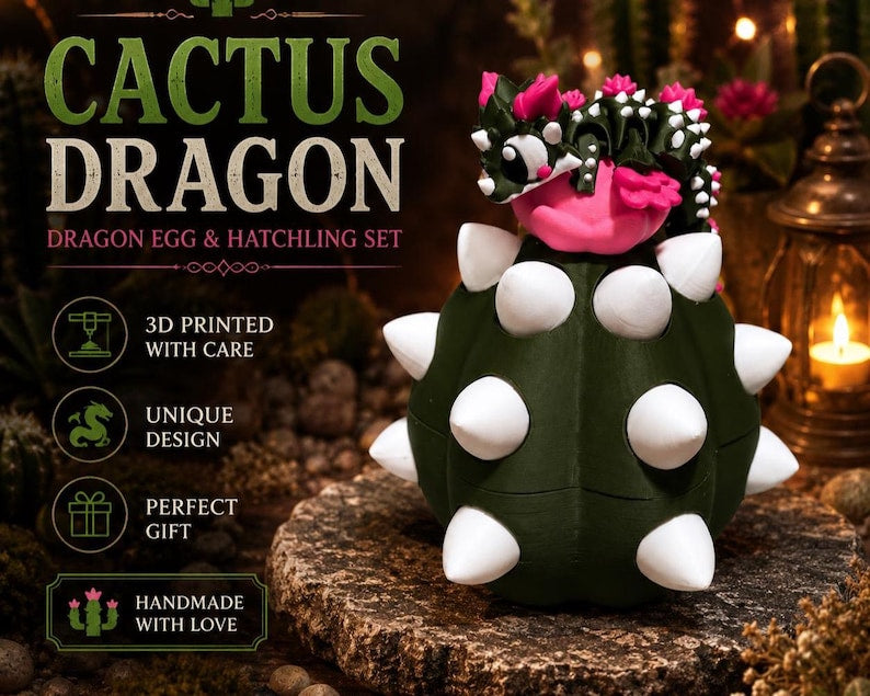 Baby Dragon and Egg Collection | Articulated 3D Printed Fantasy Hatchling by LNH Prints