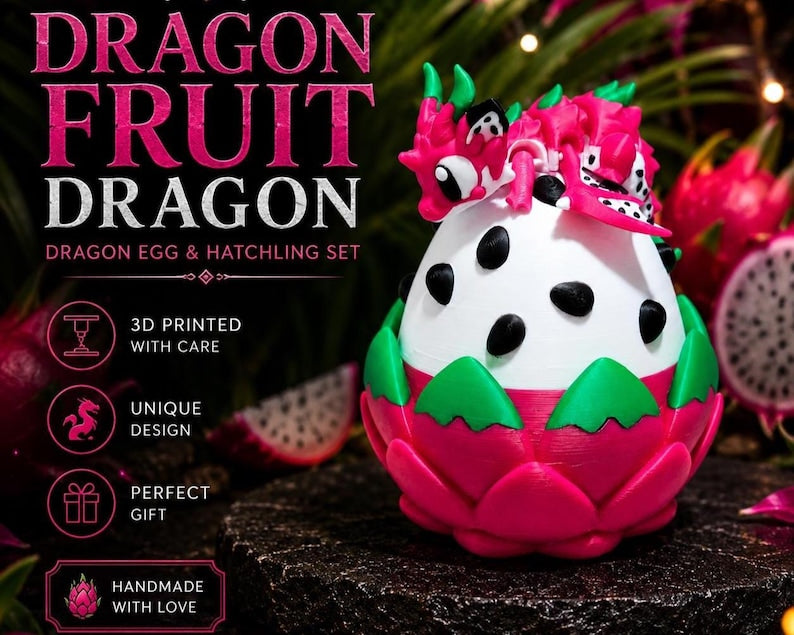 Baby Dragon and Egg Collection | Articulated 3D Printed Fantasy Hatchling by LNH Prints