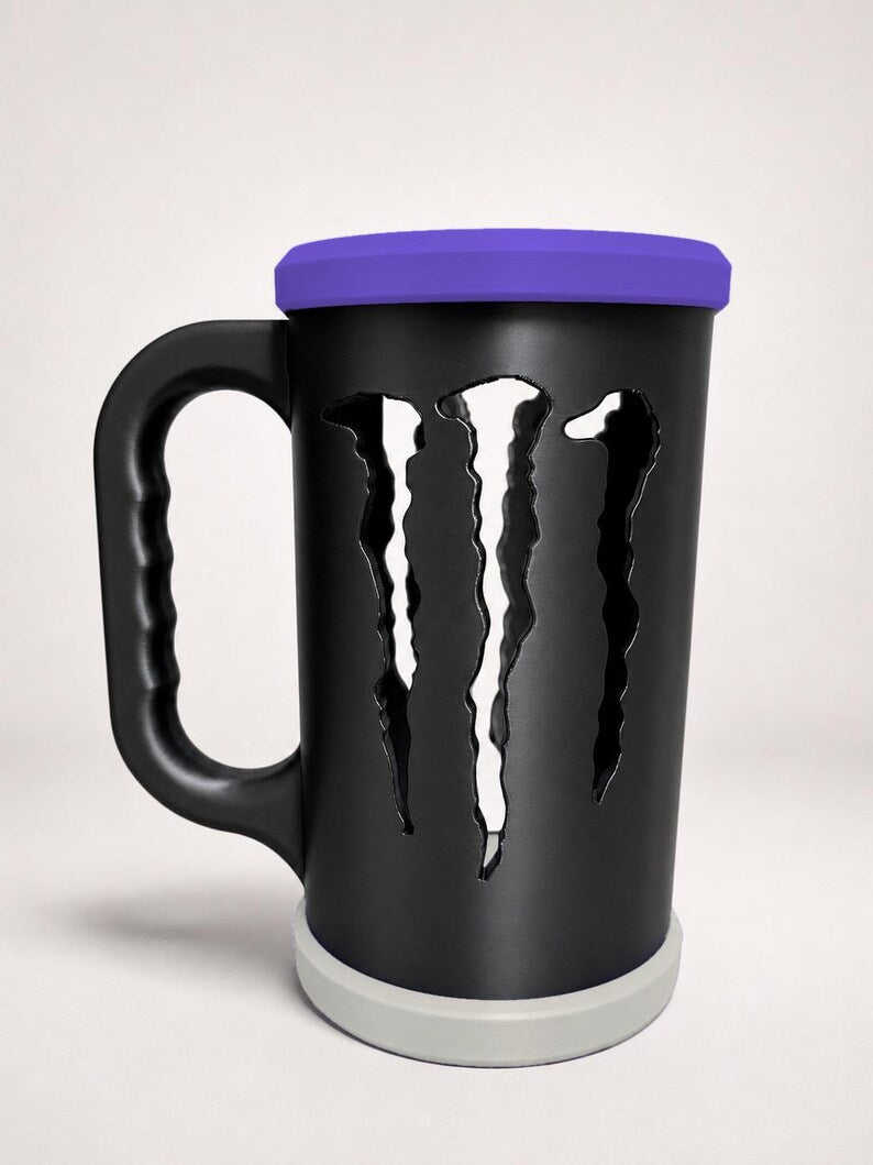 Custom 16oz Can Holder with Handle | 3D Printed Can Sleeve by LNH Prints