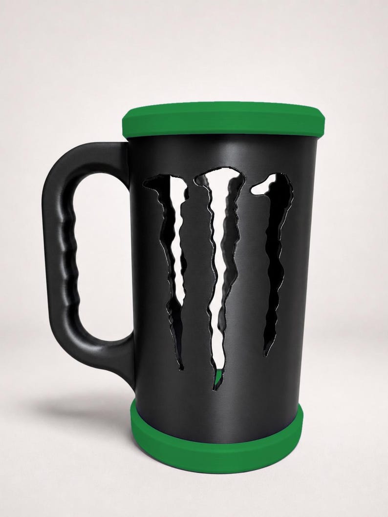 Custom 16oz Can Holder with Handle | 3D Printed Can Sleeve by LNH Prints