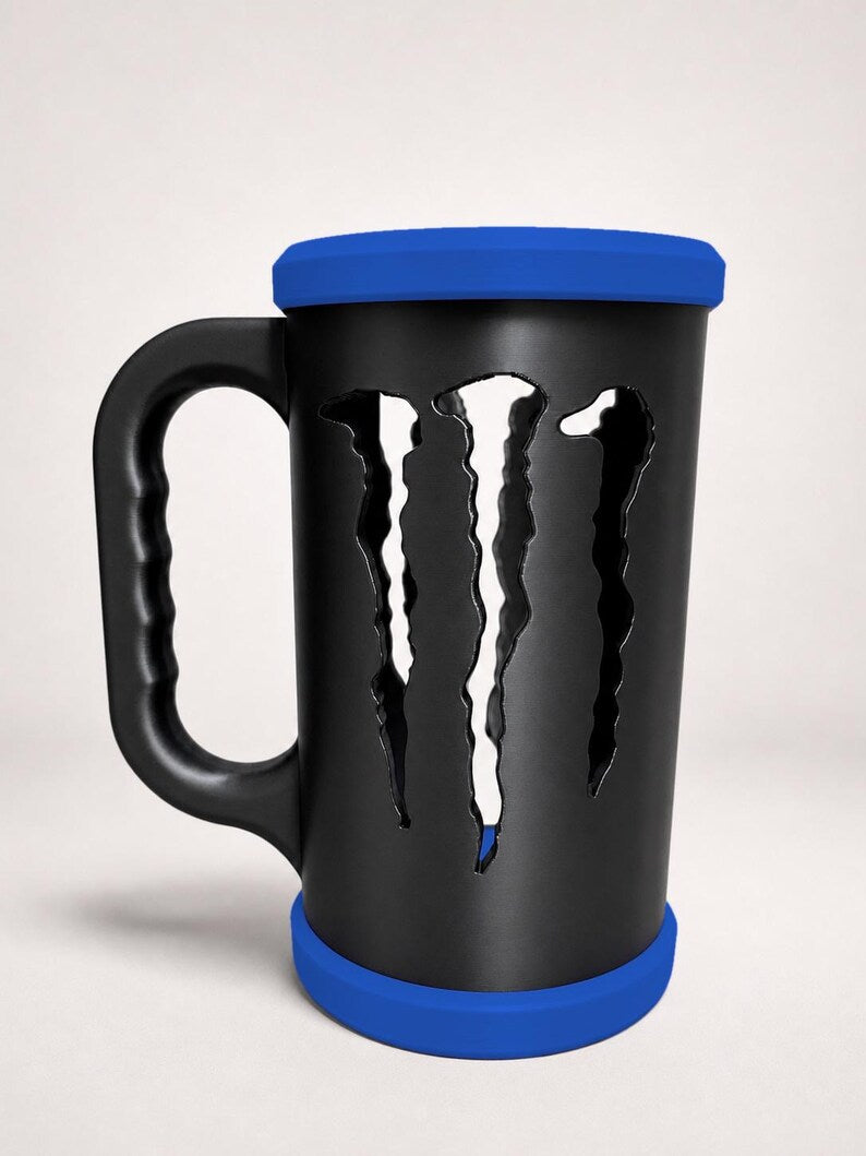 Custom 16oz Can Holder with Handle | 3D Printed Can Sleeve by LNH Prints