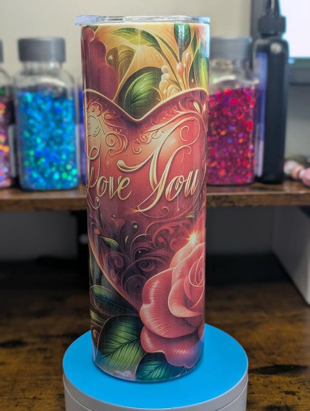 I Love You Heart & Red Roses