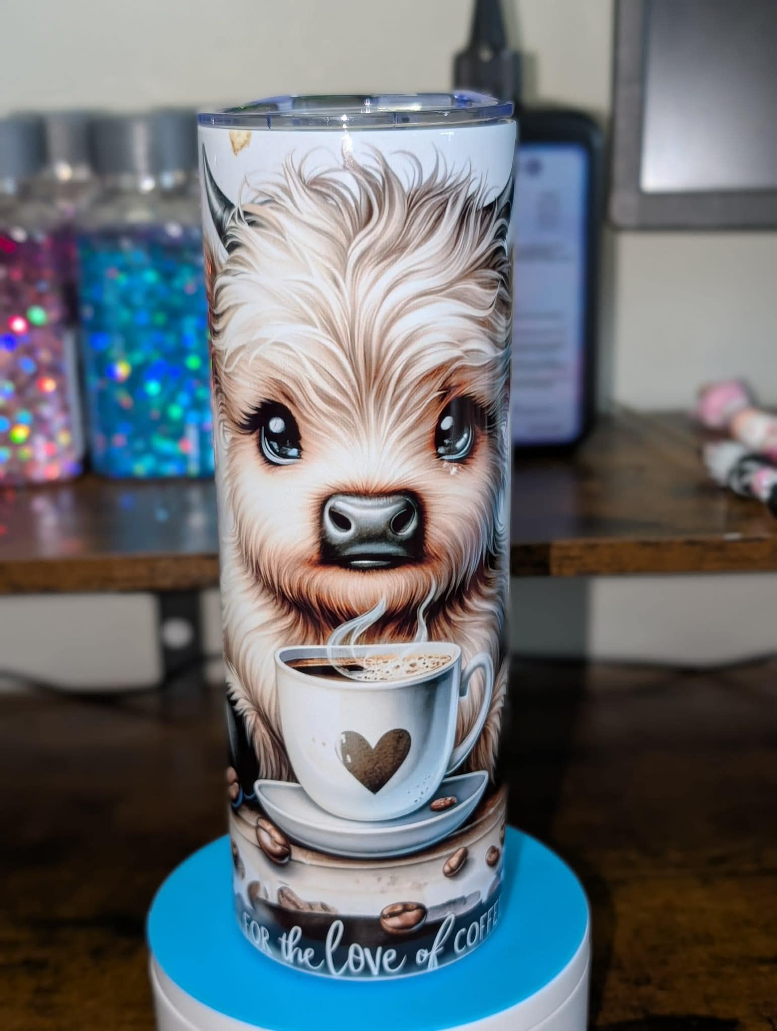 Highland Cow Coffee Tumbler