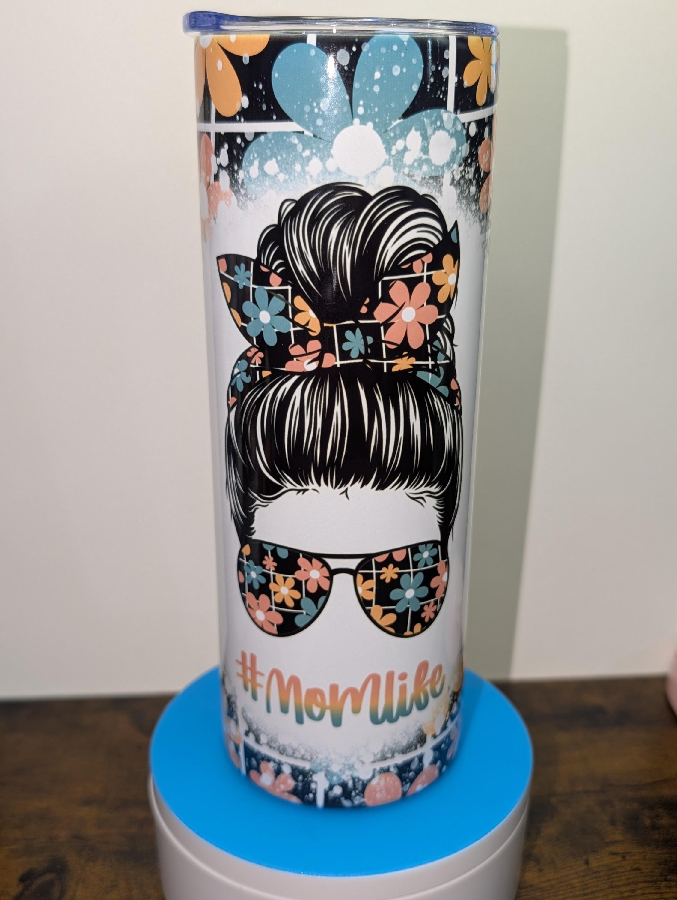 Mom Life Messy Bun Tumbler