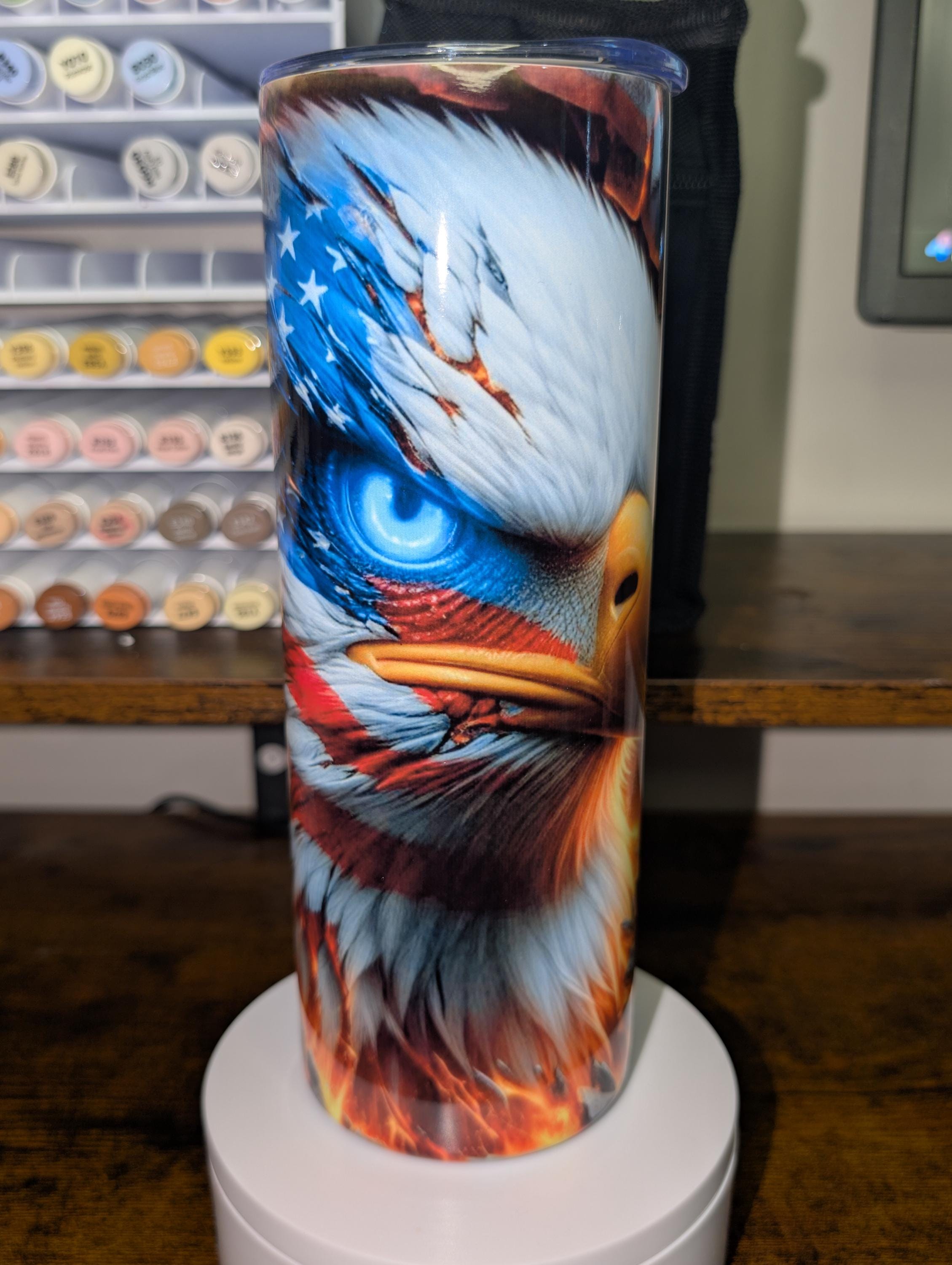 Patriotic Bald Eagle Cup
