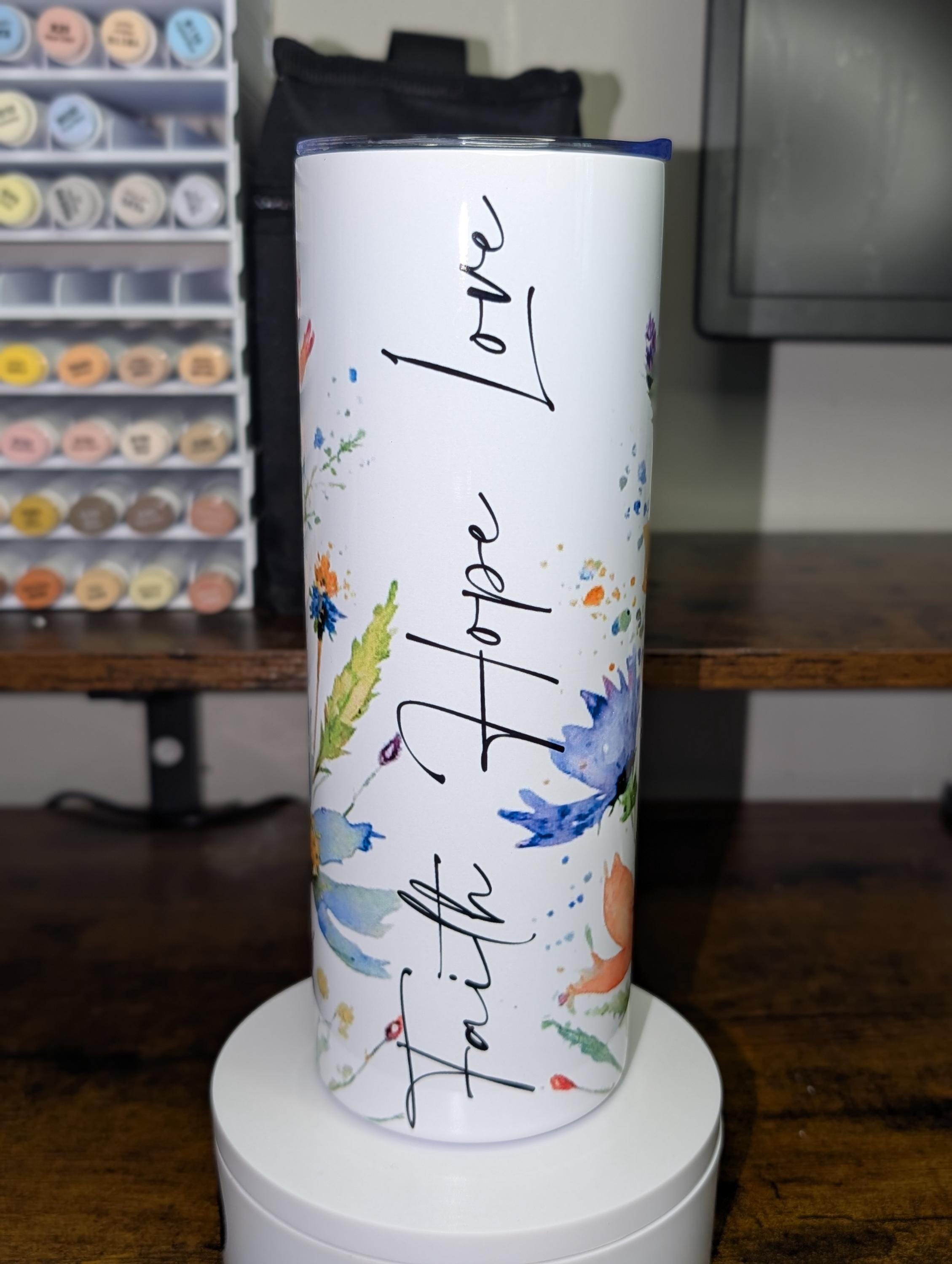 Floral Christian Cup