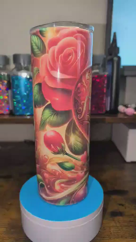 valentines-tumbler-heart-red-roses-video
